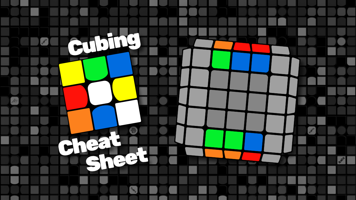 5x5 Reduction Algorithms - Dan's Cubing Cheat Sheet App.